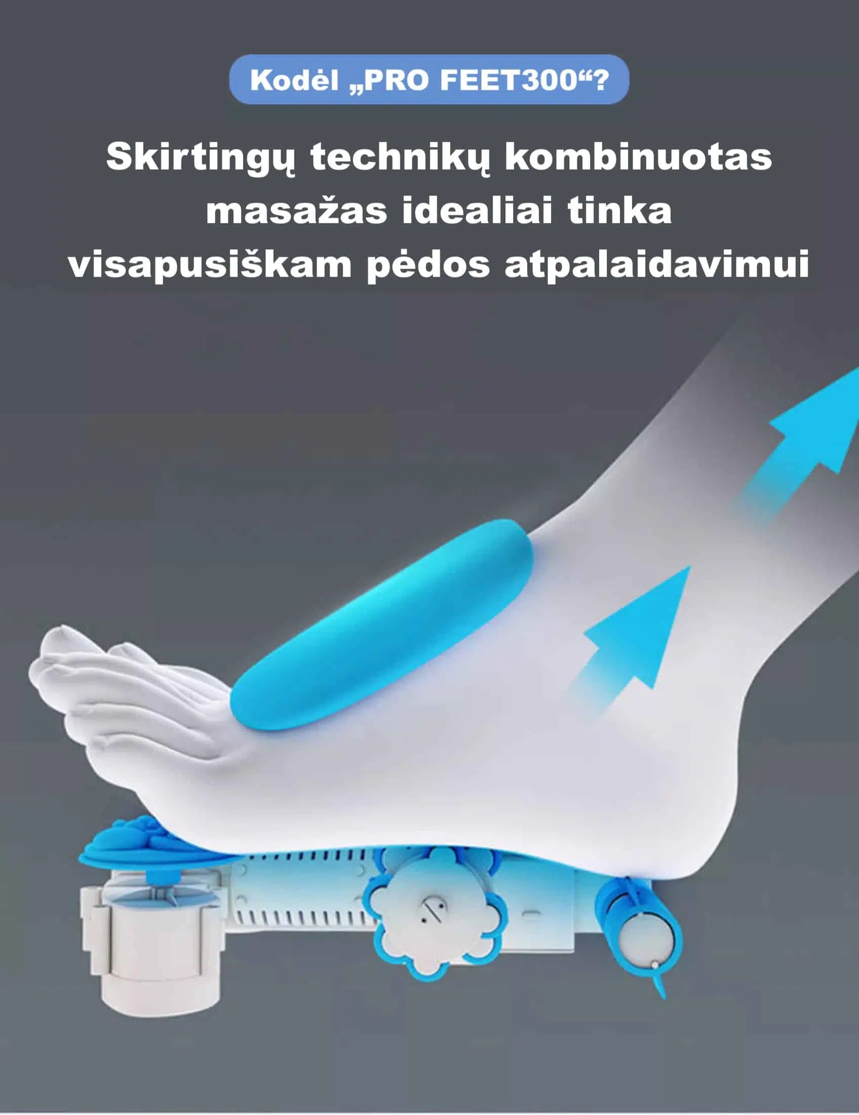 PĖDŲ MASAŽUOKLIS „PRO FEET300" - Image 8
