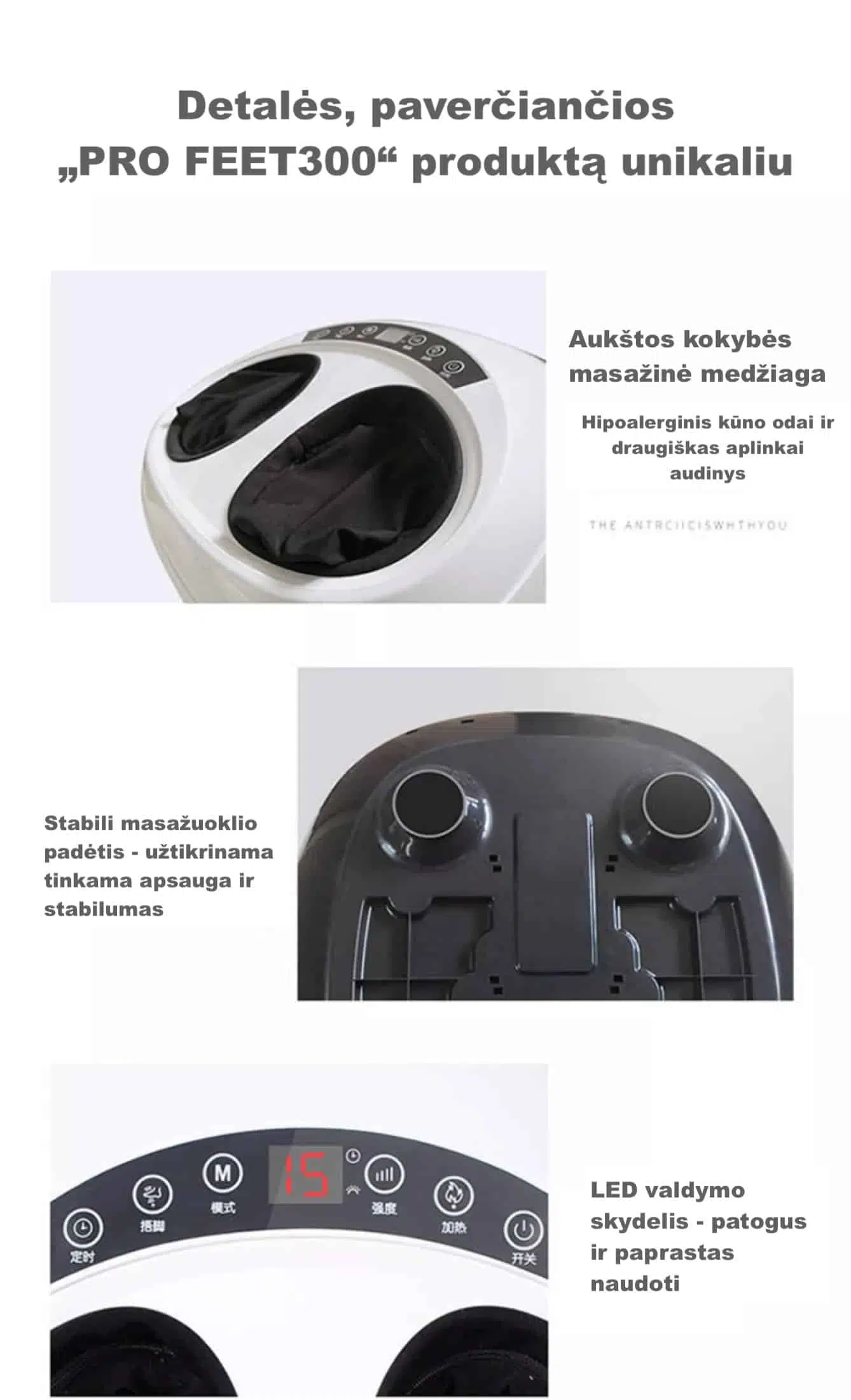 PĖDŲ MASAŽUOKLIS „PRO FEET300" - Image 5