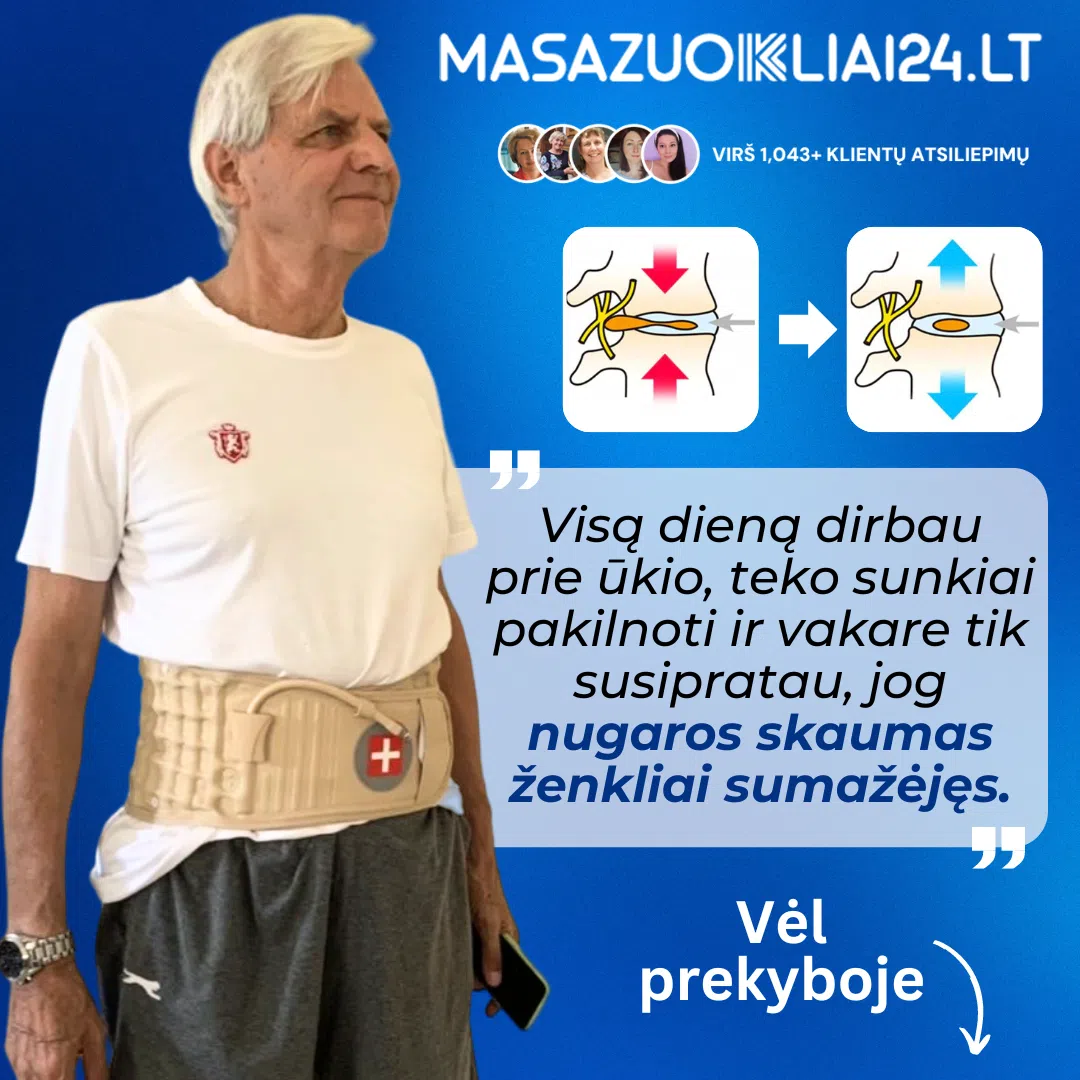 Dekompresinis nugaros diržas "MyPlus" - Image 7