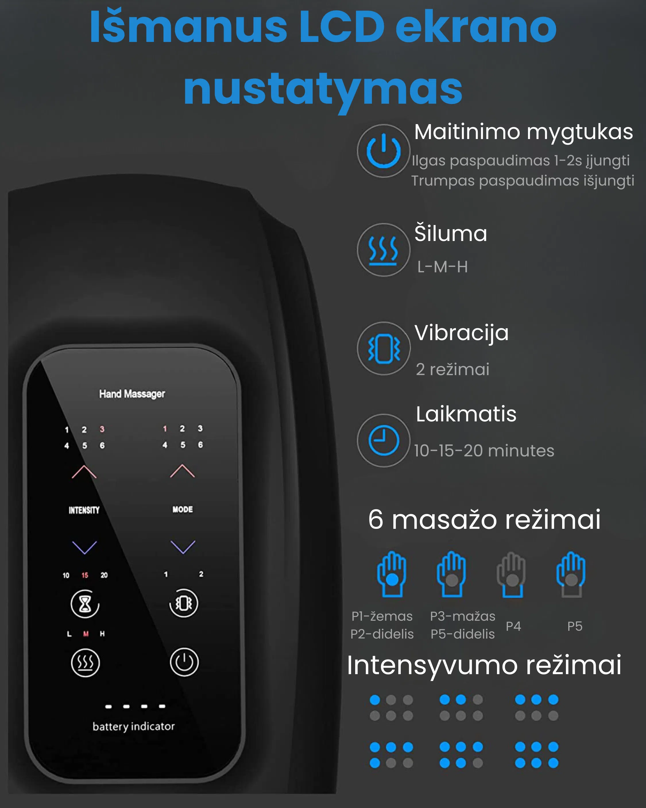 Vakuuminis rankų masažuoklis ,,Herkus Pro" - Image 2