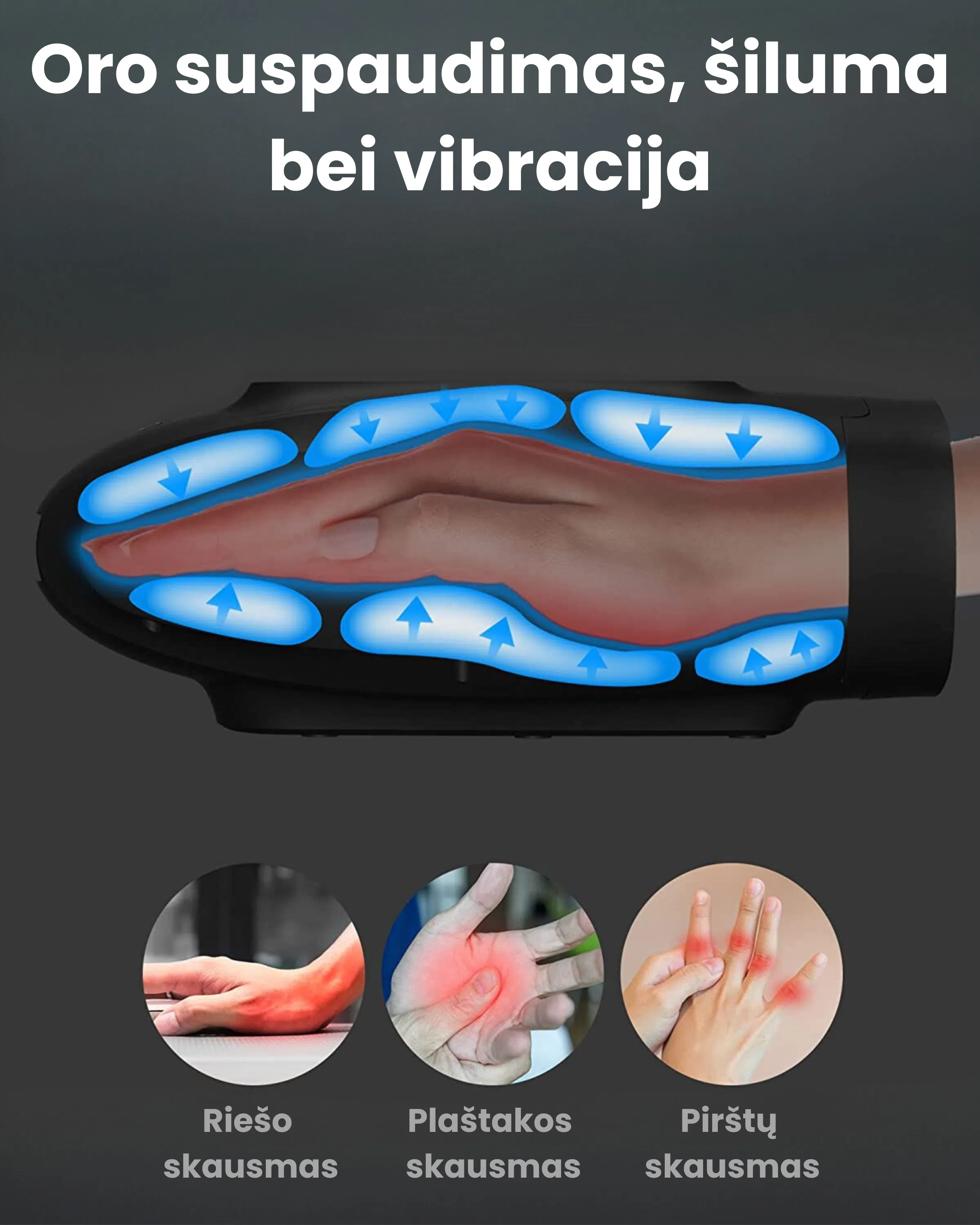 Vakuuminis rankų masažuoklis ,,Herkus Pro" - Image 5