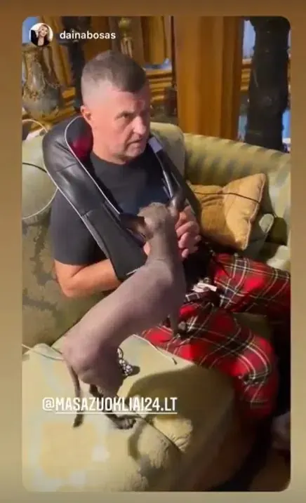 Instagram istorija apie masažuoklį