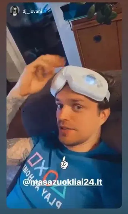 Instagram istorija apie masažuoklį