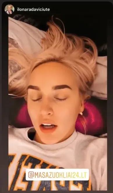 Instagram istorija apie masažuoklį
